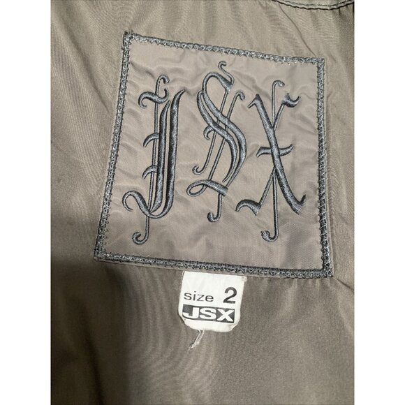 jet set JSX womens solid gray puffer vest size 2 Small Italy - Picture 3 of 6